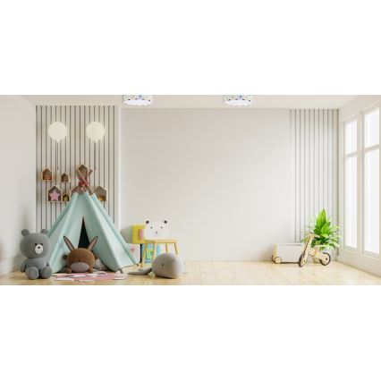 LED Димируем детски плафон SMART GALAXY KIDS LED/24W/230V 3000-6500K точки цветен + дистанционно