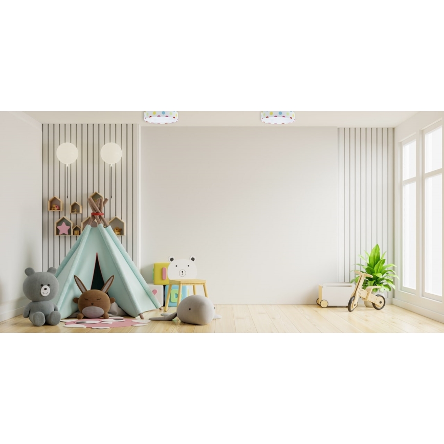 LED Димируем детски плафон SMART GALAXY KIDS LED/24W/230V 3000-6500K точки цветен + дистанционно