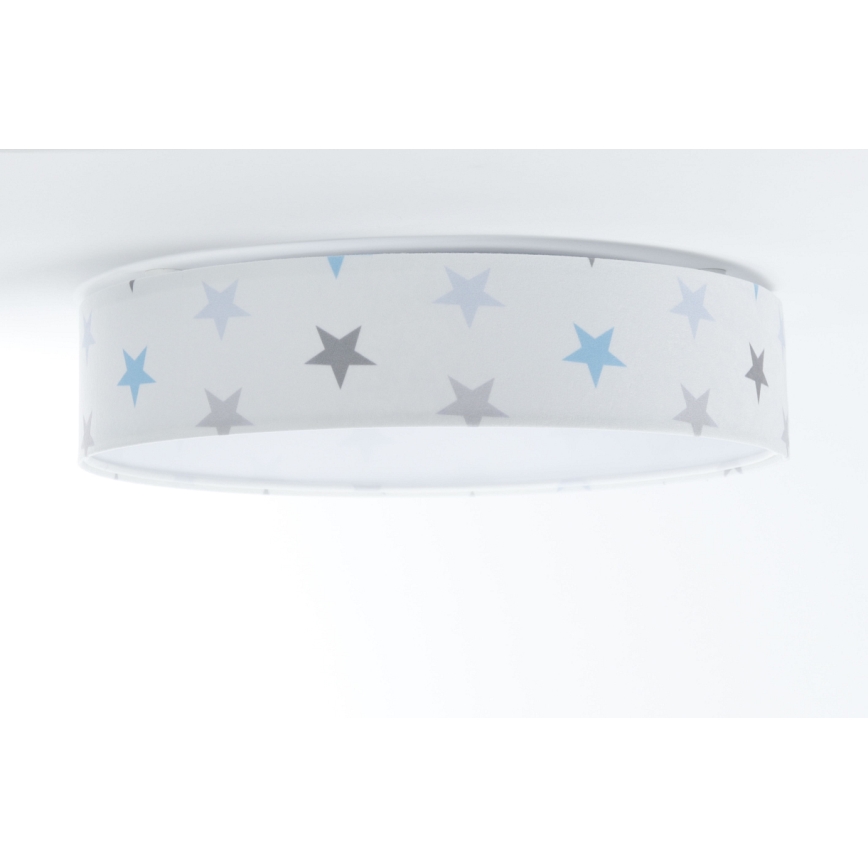 LED Димируем детски плафон SMART GALAXY KIDS LED/24W/230V 3000-6500K звезди бял/сив/син + дистанционно