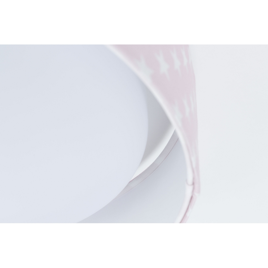 LED Димируем детски плафон SMART GALAXY KIDS LED/24W/230V 3000-6500K звезди розов/бял + дистанционно