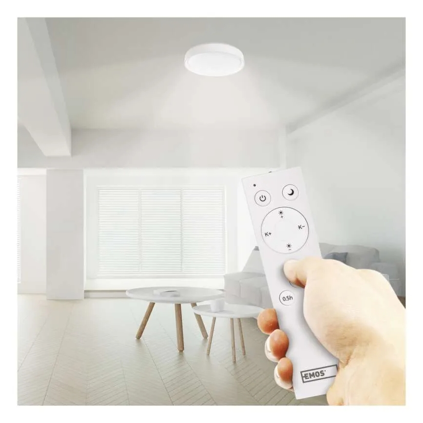 LED Димируем плафон GoSmart LED/45W/230V Ø 50 cm 2700-6500K Wi-Fi Tuya + дистанционно управление