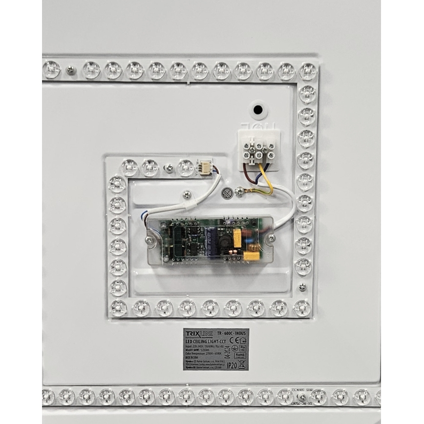 LED Димируем плафон INDUS LED/60W/230V 2700-6500K Ø 58 см + дистанционно управление
