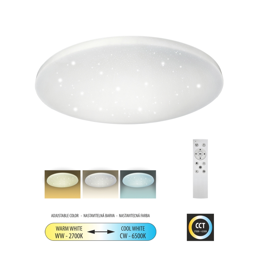 LED Димируем плафон IPOLY LED/60W/230V 2700-6500K Ø 58 см + дистанционно управление