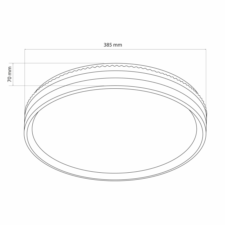 LED Димируем плафон за баня JADWIGA LED/42W/230V Ø 38,5 см 3000-6000K IP44 + дистанционно управление