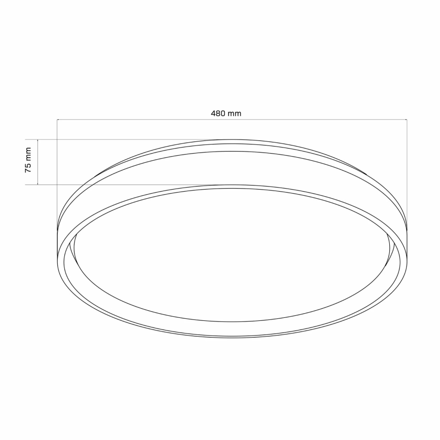 LED Димируем плафон за баня JADWIGA LED/72W/230V Ø 48 см 3000-6000K IP44 + дистанционно управление