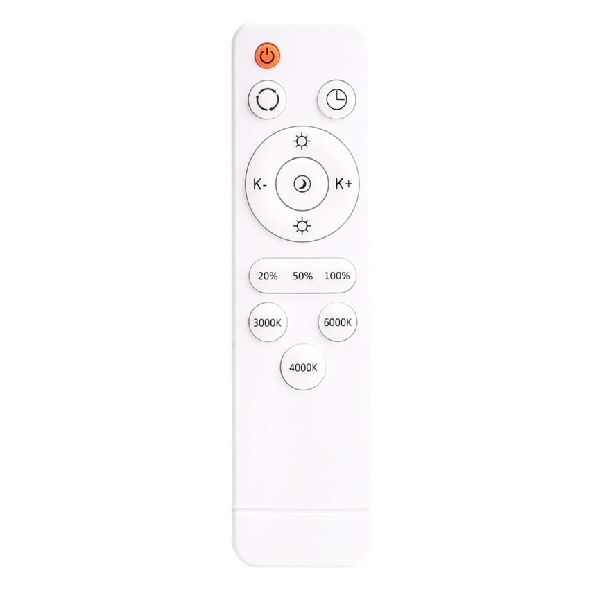 LED Димируем плафон KERN LED/80W/230V 3000-6000K Ø 80 см черен + дистанционно управление