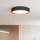 LED Димируем плафон LARIOS LED/48W/230V 3000-6500K Ø 39 см черен + дистанционно управление