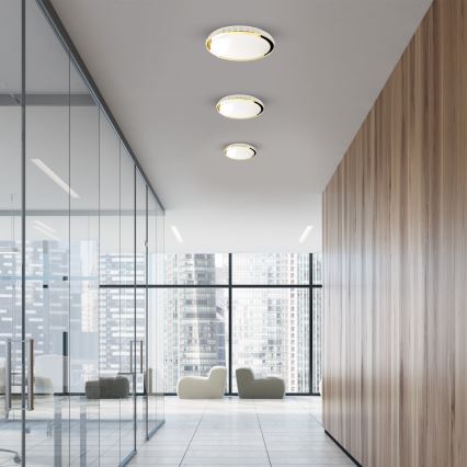 LED Димируем плафон LAYLA LED/33W/230V 3000/4000/6000K златист + дистанционно