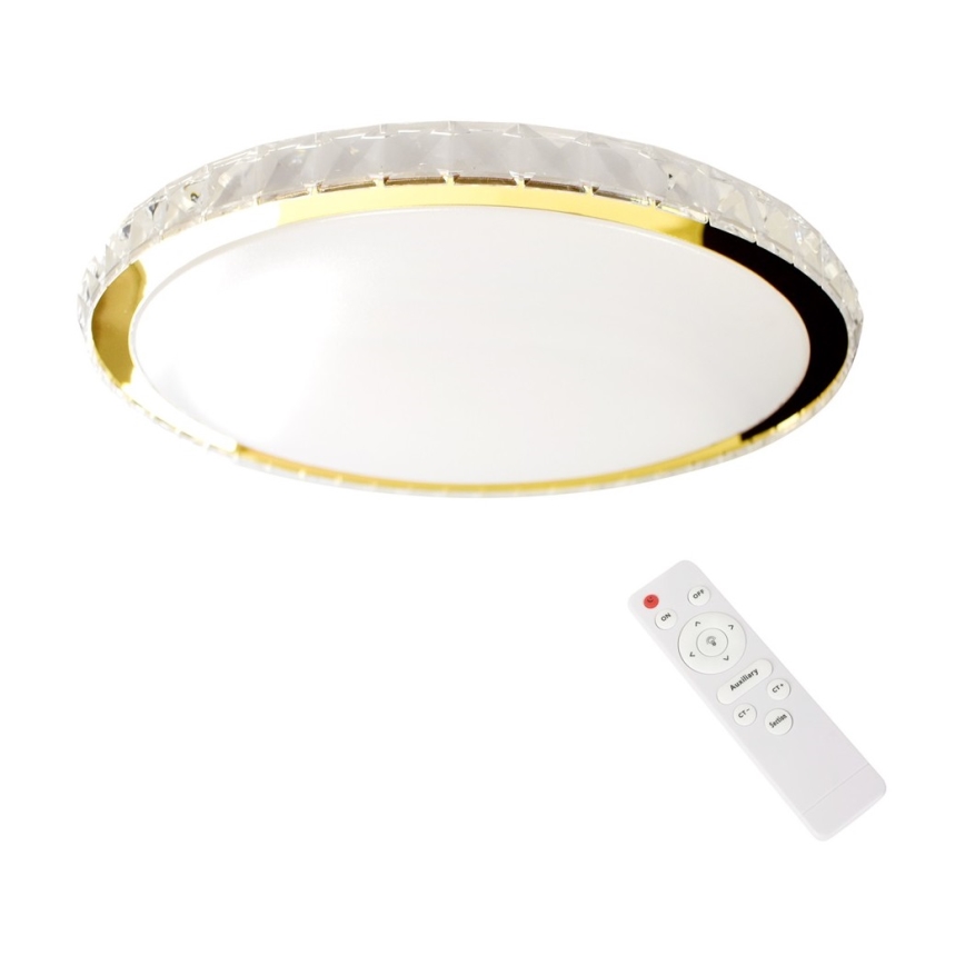 LED Димируем плафон LAYLA LED/33W/230V 3000/4000/6000K златист + дистанционно