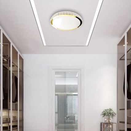 LED Димируем плафон LAYLA LED/50W/230V 3000/4000/6000K златист + дистанционно
