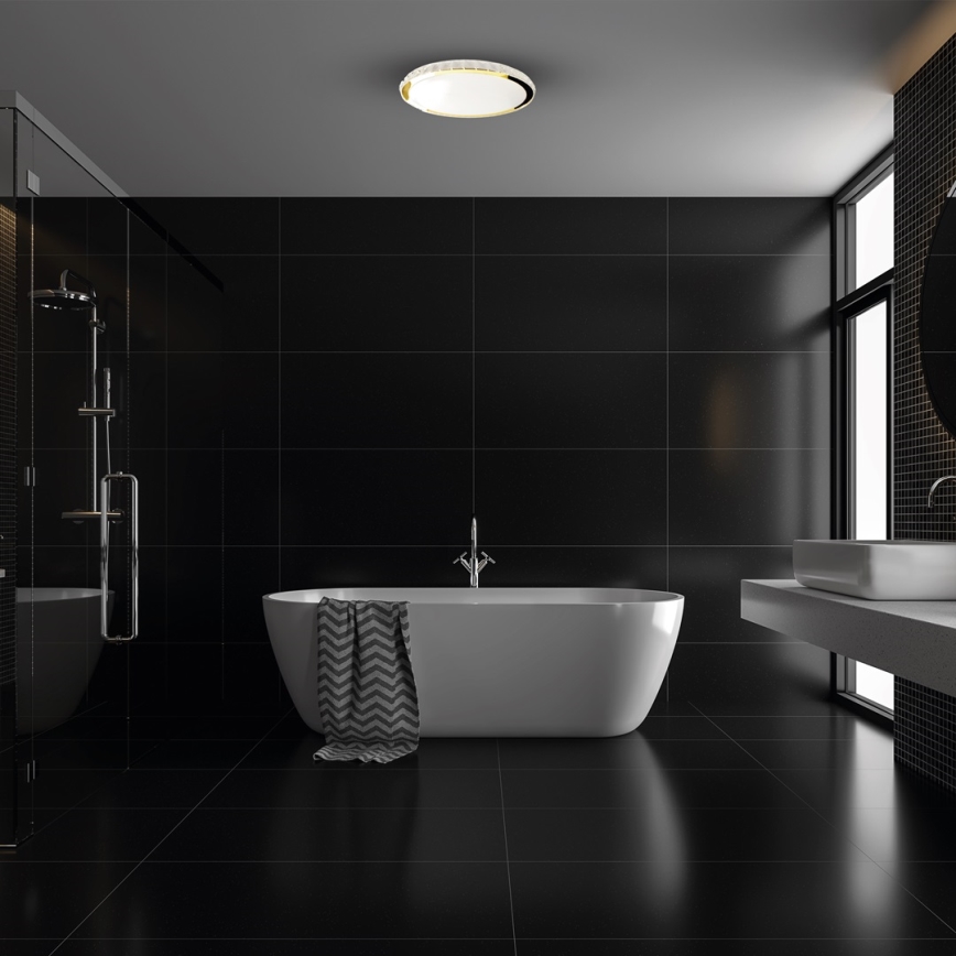 LED Димируем плафон LAYLA LED/50W/230V 3000/4000/6000K златист + дистанционно