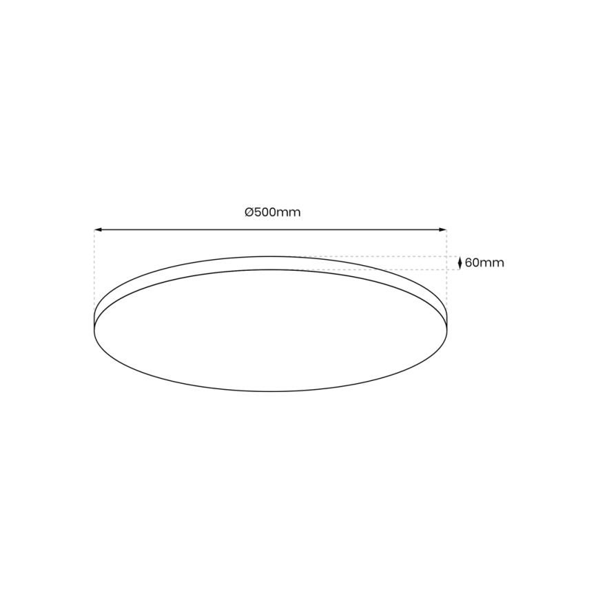 LED Димируем плафон LAYLA LED/50W/230V 3000/4000/6000K златист + дистанционно