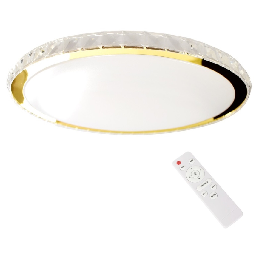 LED Димируем плафон LAYLA LED/50W/230V 3000/4000/6000K златист + дистанционно
