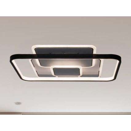 LED Димируем плафон LED/110W/230V 3000-6500K бял + дистанционно управление