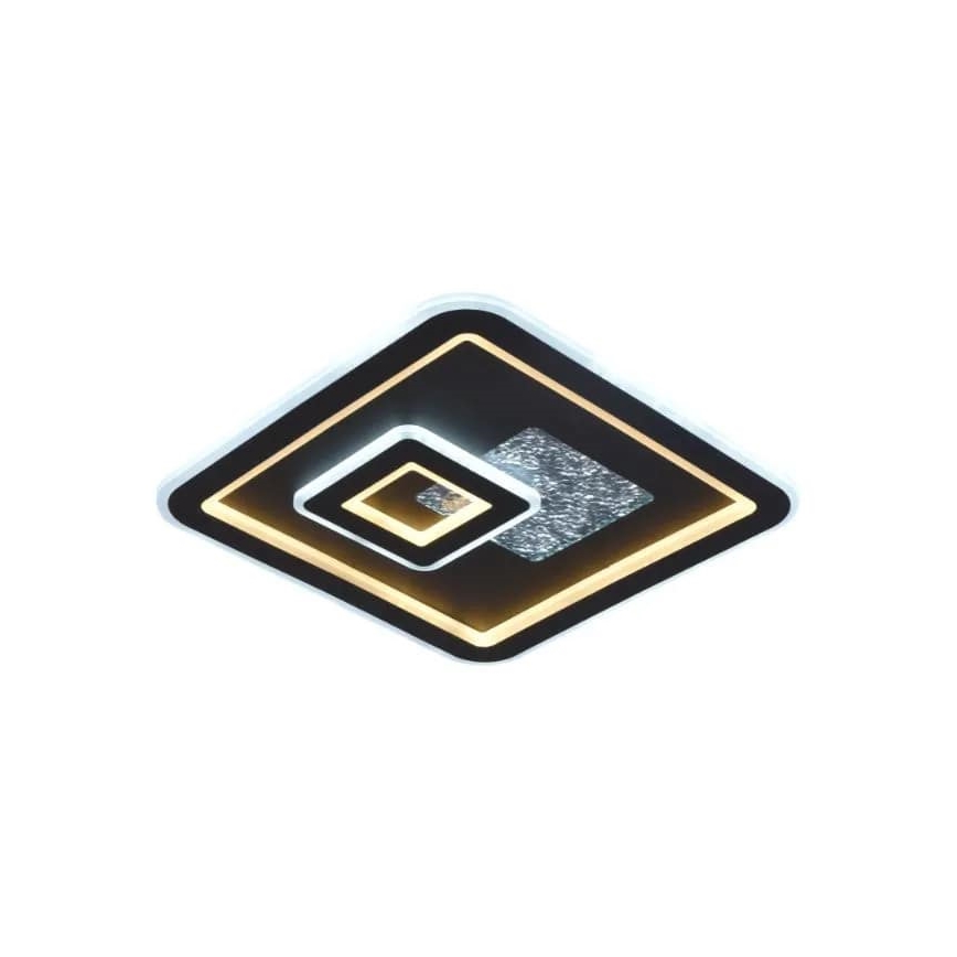 LED Димируем плафон LED/110W/230V 3000-6500K черен + дистанционно управление