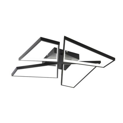 LED Димируем плафон LED/115W/230V 3000-6500K черен + дистанционно управление