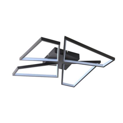 LED Димируем плафон LED/115W/230V 3000-6500K черен + дистанционно управление