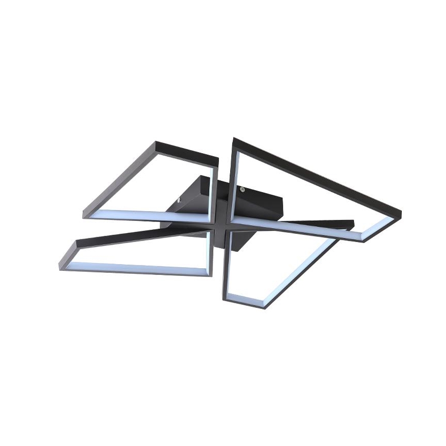 LED Димируем плафон LED/115W/230V 3000-6500K черен + дистанционно управление