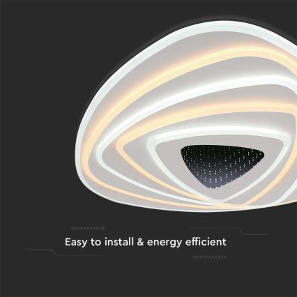 LED Димируем плафон LED/120W/230V 3000-6500K + дистанционно управление