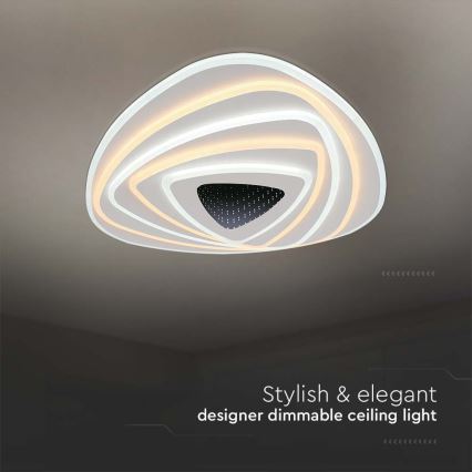 LED Димируем плафон LED/120W/230V 3000-6500K + дистанционно управление