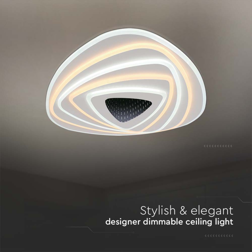 LED Димируем плафон LED/120W/230V 3000-6500K + дистанционно управление