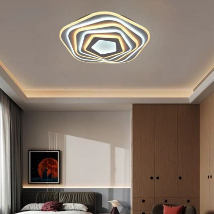 LED Димируем плафон LED/125W/230V 3000-6500K + дистанционно управление