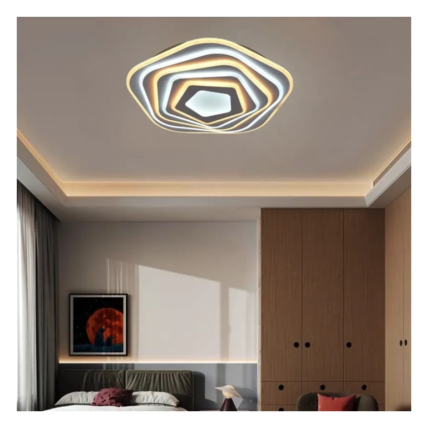 LED Димируем плафон LED/125W/230V 3000-6500K + дистанционно управление