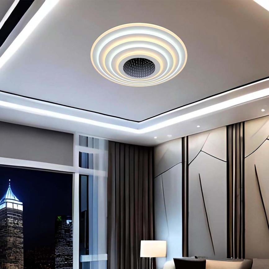 LED Димируем плафон LED/125W/230V 3000-6500K + дистанционно управление
