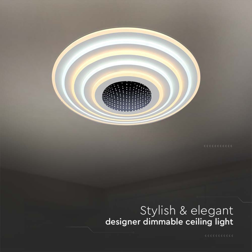 LED Димируем плафон LED/125W/230V 3000-6500K + дистанционно управление