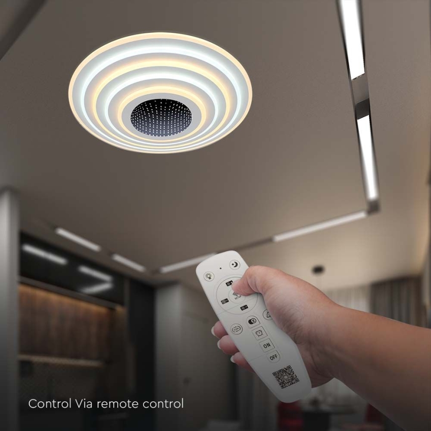 LED Димируем плафон LED/125W/230V 3000-6500K + дистанционно управление
