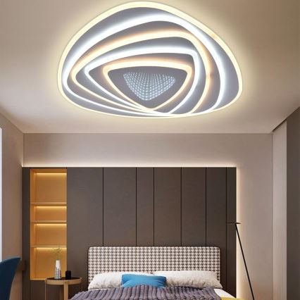 LED Димируем плафон LED/130W/230V 3000-6500K + дистанционно управление