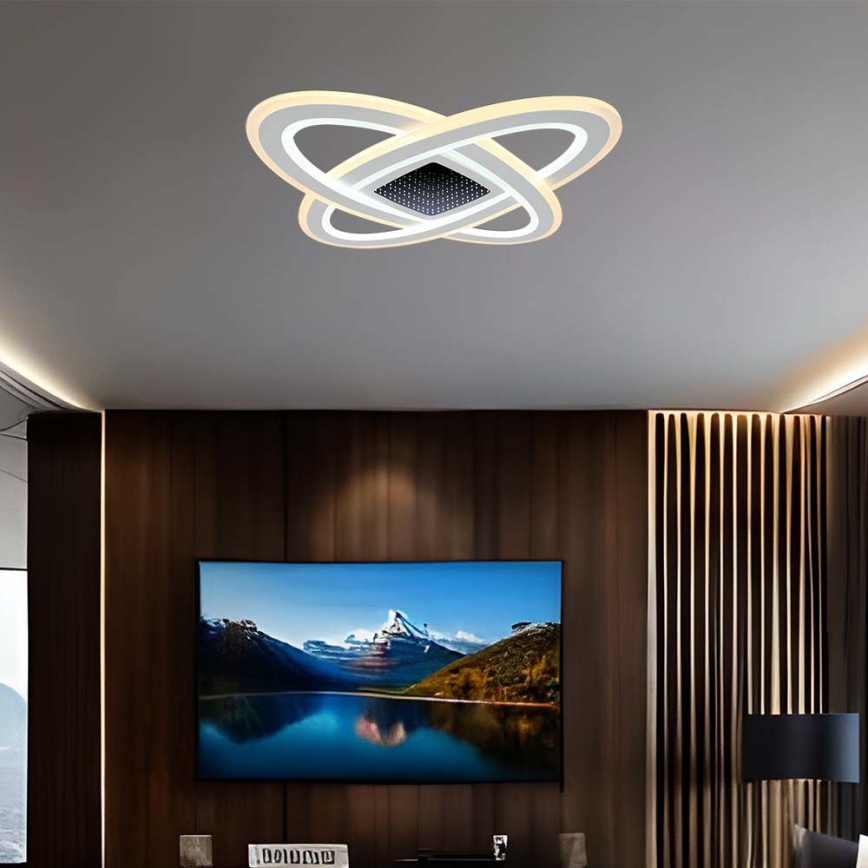 LED Димируем плафон LED/130W/230V 3000-6500K + дистанционно управление