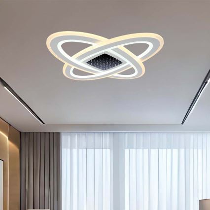 LED Димируем плафон LED/130W/230V 3000-6500K + дистанционно управление