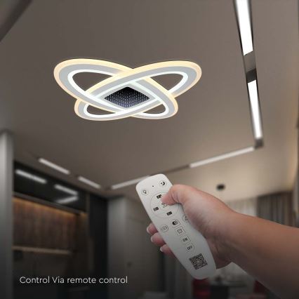 LED Димируем плафон LED/130W/230V 3000-6500K + дистанционно управление