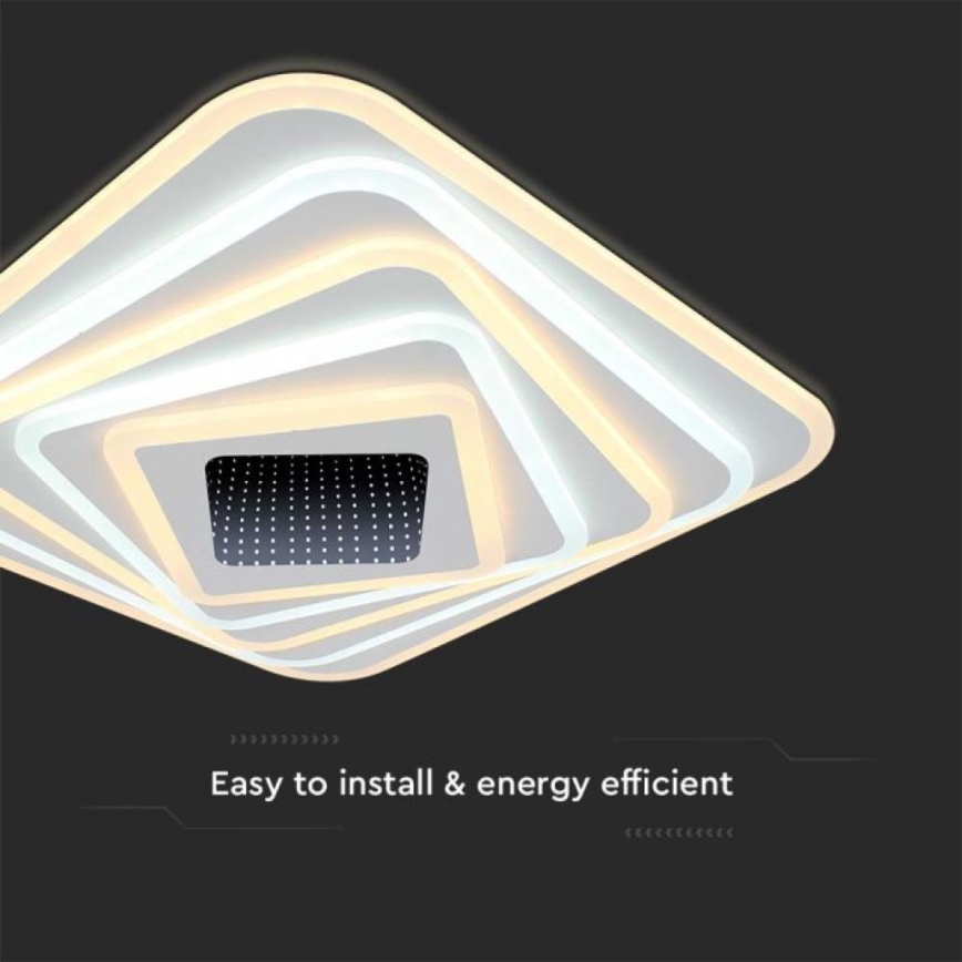 LED Димируем плафон LED/150W/230V 3000-6500K + дистанционно управление