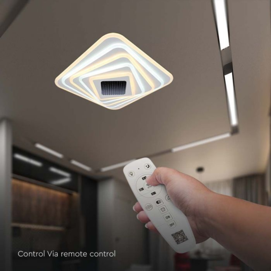 LED Димируем плафон LED/150W/230V 3000-6500K + дистанционно управление