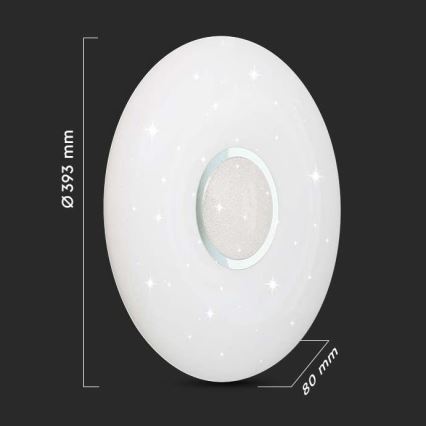 LED Димируем плафон LED/40W/230V 3000/4000/6500K + дистанционно управление