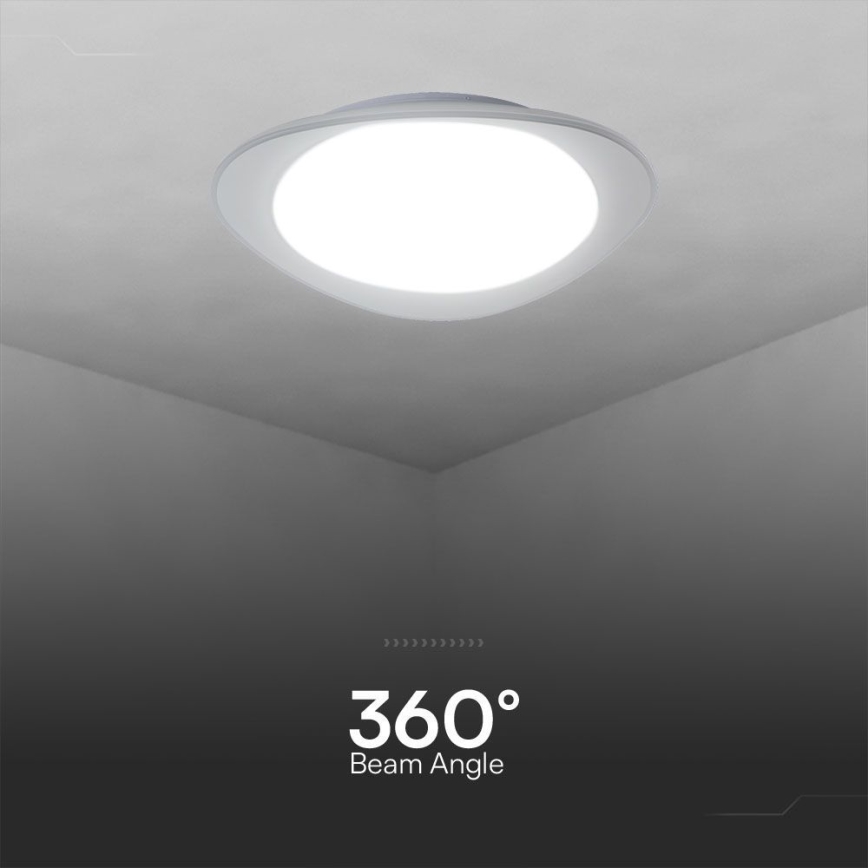LED Димируем плафон LED/40W/230V 3000-6500K 45 см бял + дистанционно управление