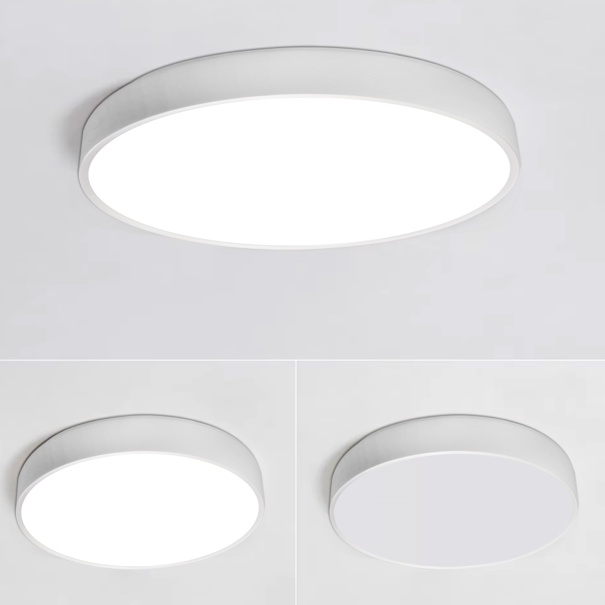 LED Димируем плафон LED/40W/230V 3000-6500K Ø 40 см бял + дистанционно управление