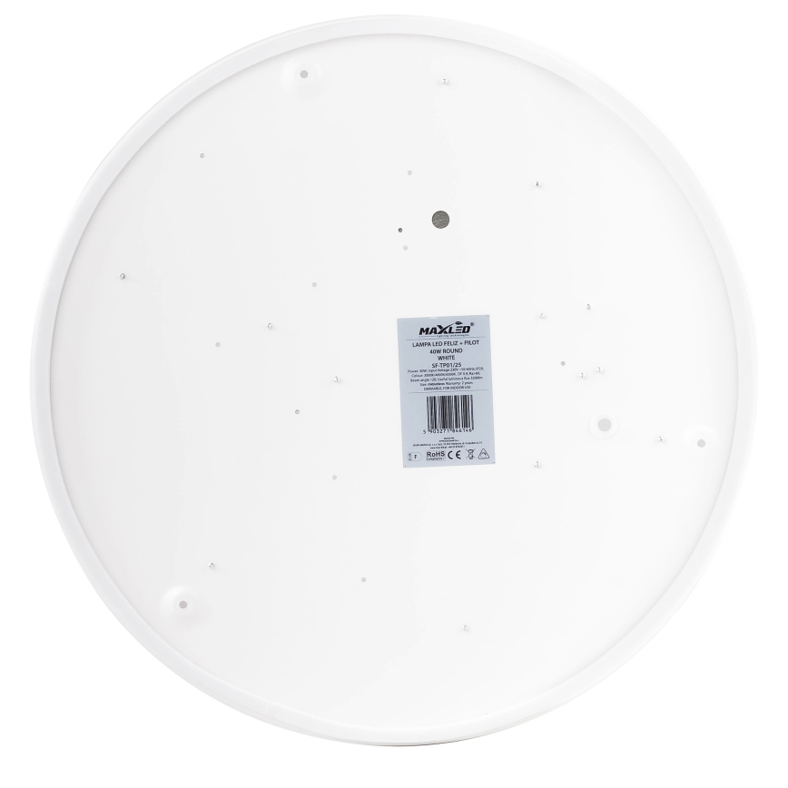 LED Димируем плафон LED/40W/230V 3000-6500K Ø 40 см бял + дистанционно управление