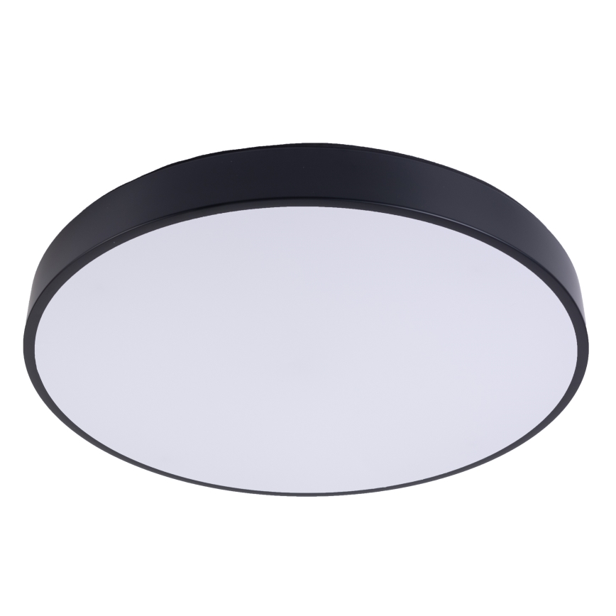LED Димируем плафон LED/40W/230V 3000-6500K Ø 40 см черен + дистанционно управление