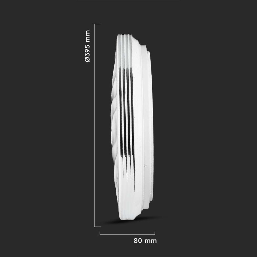 LED Димируем плафон LED/40W/230V 3000K/4000K/6500K + дистанционно