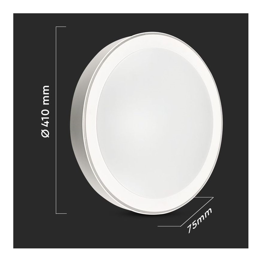 LED Димируем плафон LED/40W/230V 3000K/4000K/6500K + дистанционно