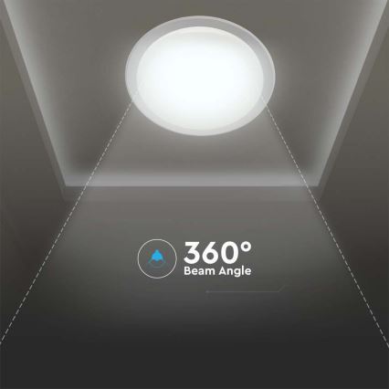 LED Димируем плафон LED/40W/230V 3000K/4000K/6500K + дистанционно