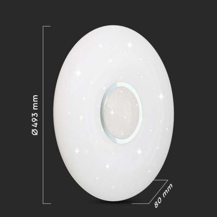 LED Димируем плафон LED/40W/230V 3000K/4000K/6500K + дистанционно