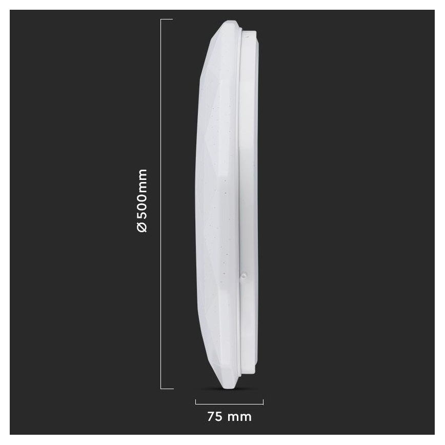 LED Димируем плафон LED/40W/230V 3000K/4000K/6500K + дистанционно