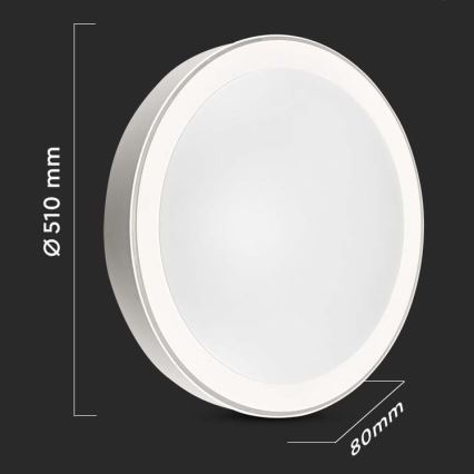 LED Димируем плафон LED/40W/230V 3000K/4000K/6500K + дистанционно