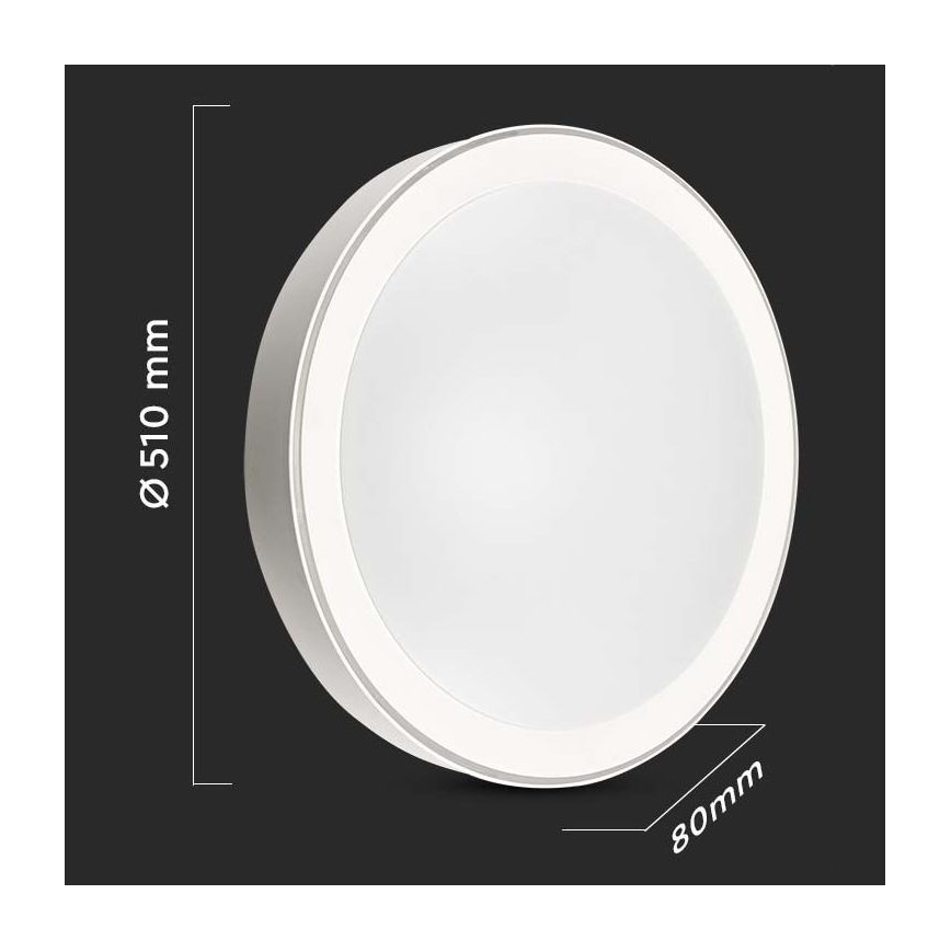 LED Димируем плафон LED/40W/230V 3000K/4000K/6500K + дистанционно