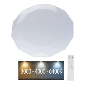 LED Димируем плафон LED/40W/230V 3000K/4000K/6500K + дистанционно