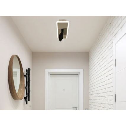 LED Димируем плафон LED/42W/230V 3000-6500K бял + дистанционно управление